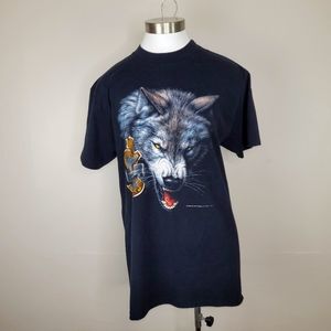 Super RARE VINTAGE 1992 Harley Davidson 3D Emblem Wolf Front/ Eagle Back Venice